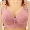 thumbnail image 4 of QASIEATN Seamless Underwear for Women Wireless Supportive Full Coverage Bras Women's Jelly Depp V Everyday Bras, 4 of 4