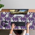 thumbnail image 4 of Long Mouse Pads for Desk,Purple French Bulldog Desk Mats on Top Of Desks, Desk Mouse Pad Extra Large with 3mm Non-Slip Base and Stitched Edge for Gaming,Office,Work,Home 47.3"x23.6", 4 of 6