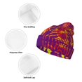 thumbnail image 3 of Pofeuu Bright Textured Animal Print Beanie Hat for Men Women Knit Winter Hat Warm Cuffed Skull Beanie Slouchy Soft Unisex, 3 of 6