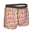 thumbnail image 3 of Haiem Corgi Head with Floal Men's Boxer Briefs, Every Day Comfort Stretch Cotton Moisture-Wicking Underwear-Small, 3 of 9