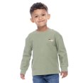 thumbnail image 3 of Wonder Nation Toddler Boys Embroidered Textured Thermal Top with Long Sleeves, Sizes 12M-5T, 3 of 5