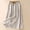White, variant on Dianli Beachwear Vacation Embroidered Floral Linen Loose Mid Length Skirt Elastic Waist Retro Cotton Pull On Summer Vacation Breathable Casual Day To Night Flowy Skirt