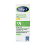 Cetaphil Daily Facial Moisturizer Lotion for Sensitive Skin Care, Broad Spectrum SPF 35, 3 fl oz
