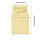 thumbnail image 3 of Juego de ropa de cama desechable, color amarillo, sábanas de viaje de calidad hotelera, funda de almohada, sábana ajustable, funda de edredón, ropa de cama portátil para uso doméstico, solución para, 3 of 7