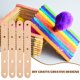 thumbnail image 3 of 50 palitos de madera natural para manualidades, con agujeros, ideales para hacer manualidades (color natural)., 3 of 8