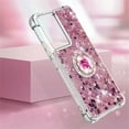 thumbnail image 3 of Glitter Clear Sparkly Bling Case for Xiaomi Poco F5 Pro 5G, Flowing Liquid Quicksand Cover with Diamond Ring Holder Case for Xiaomi Redmi K60 /Poco F5 Pro 5G  Rose Gold, 3 of 14