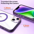 thumbnail image 6 of Compatible with iPhone 14 Plus Case with Invisible Ring Holder Kickstand, Military Grade Matte Slim Phone Cover Magnetic Case Shockproof Protective Case Cover for Women Men Clear, 6 of 8