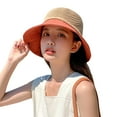 thumbnail image 5 of YFPWM Womens Beach Sun Hat Travel Summer Hat Beach Hat Sun Hat Bow Fisherman Hat Watermelon Red One Size, 5 of 7