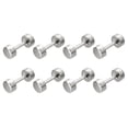 thumbnail image 1 of Unique Bargains 8Pack Métal Sac Sangle Connecter Boucles, 12x22mm Bourse Vis Rivets de Fixation (Ton Argent), 1 of 7