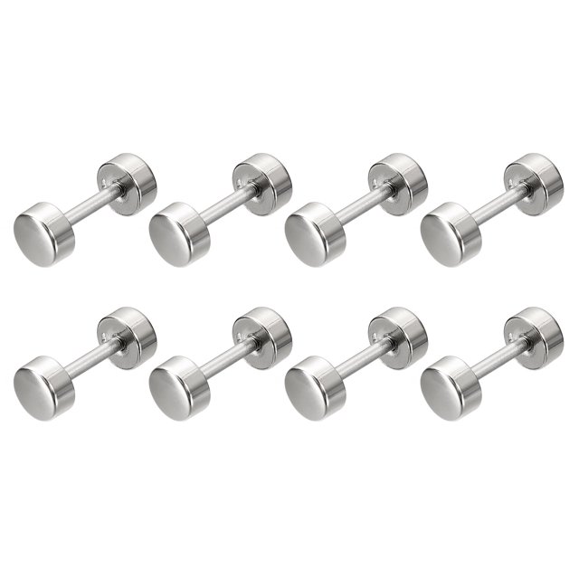 Unique Bargains 8Pack Métal Sac Sangle Connecter Boucles, 12x22mm Bourse Vis Rivets de Fixation (Ton Argent)