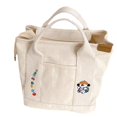 thumbnail image 5 of Bolsa de almuerzo informal para estudiantes, tipo bento, bolso de lona bordado, bolso de estudiante, bolso de excursión para mamás, 5 of 5
