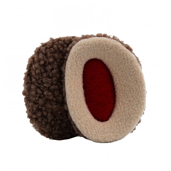 TELOLY Ear Muffs,Lightweight Hair-Friendly Fit Earmuffs for Women Winter,Easy Portable Carry Ear Muffs,Brown,M