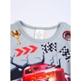 thumbnail image 6 of WIBACKER 3-12Years Kids Boys 2-Piece Pajamas 3D Truck Printed Short Sleeve Cool Summer PJ Set Toddler Sleepwear, 6 of 14