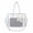 Blue, variant on Star Print Ita Crossbody Tote Bag, Large Capacity Pin Display Handbag with Clear Window & Lace Pendant (Black)