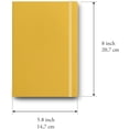 thumbnail image 5 of The Official Bullet Journal Edition 2 - Notebook Built for BuJo, Medium A5 204 Pages of 120gsm Paper, With Bujo Pocket Guide (Yellow24), 5 of 5