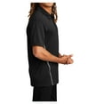 thumbnail image 3 of Mens Contrast PosiCharge Polyester Tough Polo Black/ Heather Grey Medium, 3 of 8