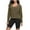 Army Green, variant on CQONEPT Womens Sweatshirts Scoop Neck Casual Pullover Tops Long Sleeve Tunic Tops Solid Fall Fashion Clothes Navy M