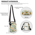 thumbnail image 6 of HELLHERO Shark Ocean Life Women Crossbody Bag, with Adjustable Strap, Travel Polyester 4.33"x1.97"x7.09", 6 of 7