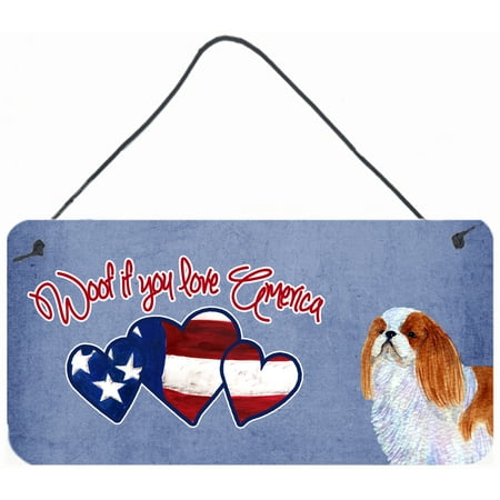 - Woof if you love America English Toy Spaniel Wall or Door Hanging Prints