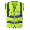 thumbnail image 6 of TOPTIE 8 Pockets High Visibility Safety Vest ANSI ISEA Class 2 Reflective Vest-Blue-4XL, 6 of 7