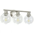 thumbnail image 6 of Deyidn 3 Light Pale Gold Bathroom Vanity Light with Globe Glass Shade Modern Bathroom Wall E26 Bulb, 6 of 6