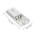 thumbnail image 2 of 1 Set Battery Charger 4 Slots Battery Adapter for Rechargeable Batteries White, 2 of 8