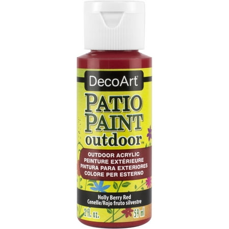 UPC: 0766218003041 | DecoArt Patio Paint 2 oz. Holly Berry Red
