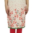 thumbnail image 5 of Bimba Women's Sleeveless Cream Floral Printed Tunic Designer Kurta Kurti-14, 5 of 5