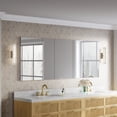 thumbnail image 2 of ANGELES HOME 84" x 32" Copper-Free Mirror Medicine Cabinet with Recessed or Surface Mount, Soft-Close Hinges, 15 Adjustable Glass Shelves, 2 of 14