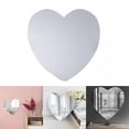 thumbnail image 6 of Autohesion Heart Shaped Mirror Living Room Bedroom Decorative Wall Mirrors Mirror Wall Self-Adhesive Mirror Acrylic Heart-Shaped, 6 of 6