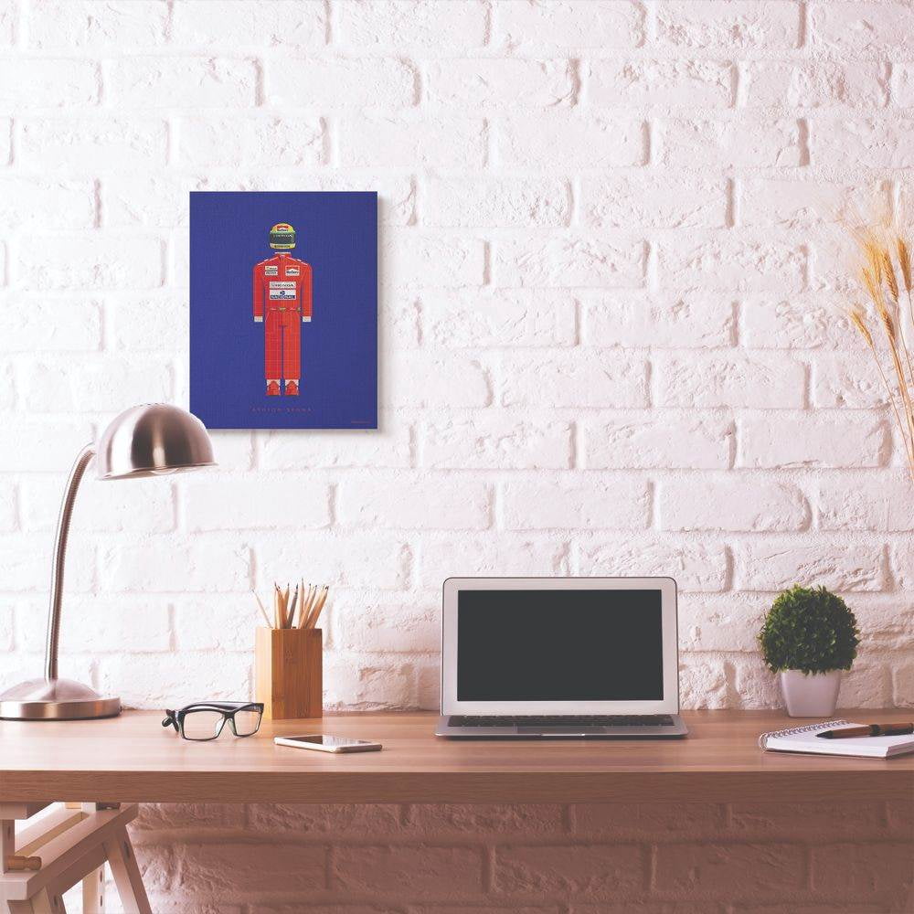 Stupell Industries Ayrton Senna Famous People Characters Fashion Design Canvas Wall Art by Fred Birchal
