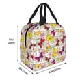 thumbnail image 2 of Pofeuu Butterflies and Vintage Print Lunch Bag Lunch Box Large Capacity Insulated Lunch Bag for Adult, Leakproof Reusable Lunch Tote Bags for Work, 2 of 5