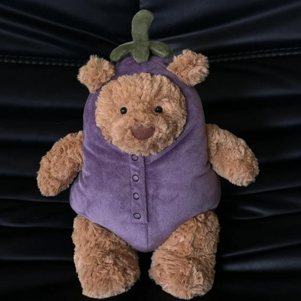  Bartholomew Bear Aubergine ナスくま Jellycat Bartholomew Bear Eggplant | JR Toy Company