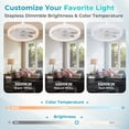 thumbnail image 4 of Laybasic Acrylic LED Socket Ceiling Fan with Remote Control, 4 of 9