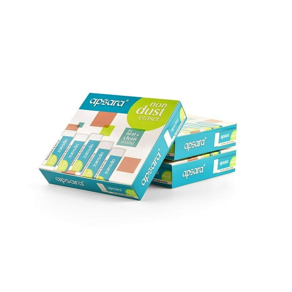 Apsara Non Dust Jumbo Erasers - Pack Of 20