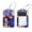 multicolored 3, variant on PhooArto 2 Pack Leather Luggage Tag with Stainless Steel Loop, Pink Butterfly Pattern Baggage Handbag Travel Suitcase Tags with Name ID Card Perfect to Quickly Spot Luggage Suitcase
