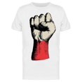 thumbnail image 1 of Fist With Poland Insignia T-Shirt Men -Image by Shutterstock, Male 3X-Large, 1 of 2