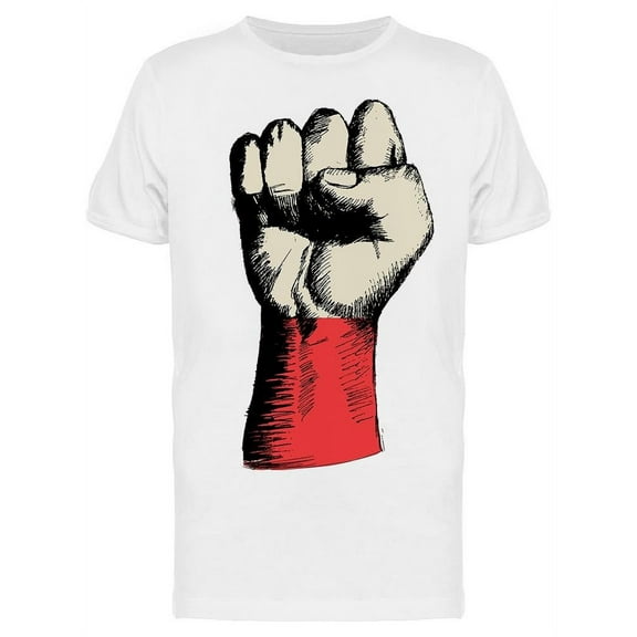 Fist With Poland Insignia T-Shirt Men -Image by Shutterstock, Male Small