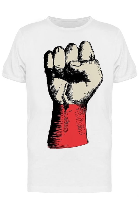 Fist With Poland Insignia T-Shirt Men -Image by Shutterstock, Male Small