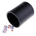 thumbnail image 3 of lionlar Black Hand Shaking Leather Dice Cup with D6 Dice Set for Entertainment Game, 3 of 9