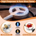 thumbnail image 3 of SIXDAY 260,000 BTU Propane Burner Stove, Heavy Duty Gas Camping Stove with 0-20 PSI Regulator & Steel-Braided Hose for Turkey Frying and Brewing, 3 of 6