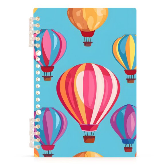 Hot Air Balloon Spiral Journal Notebook College Ruled Notebook 8.3" x 5.7" A5 Lined Thick Paper Page