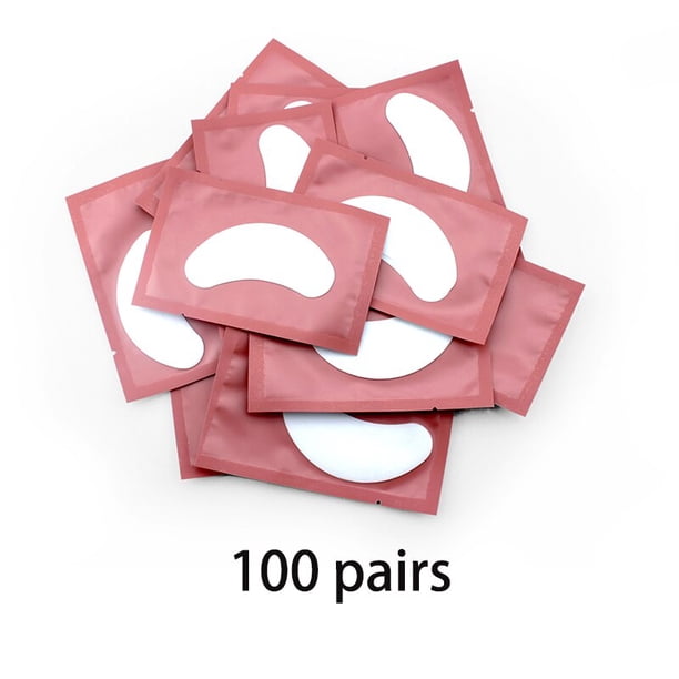 Parches de 20/50/100 pares para construir almohadillas de hidrogel para ojos, pegatinas de papel para extensiones de pestañas, almohadillas para debajo de los ojos sin pelusa, suministros de maquillaje Tan Jianjun unisex