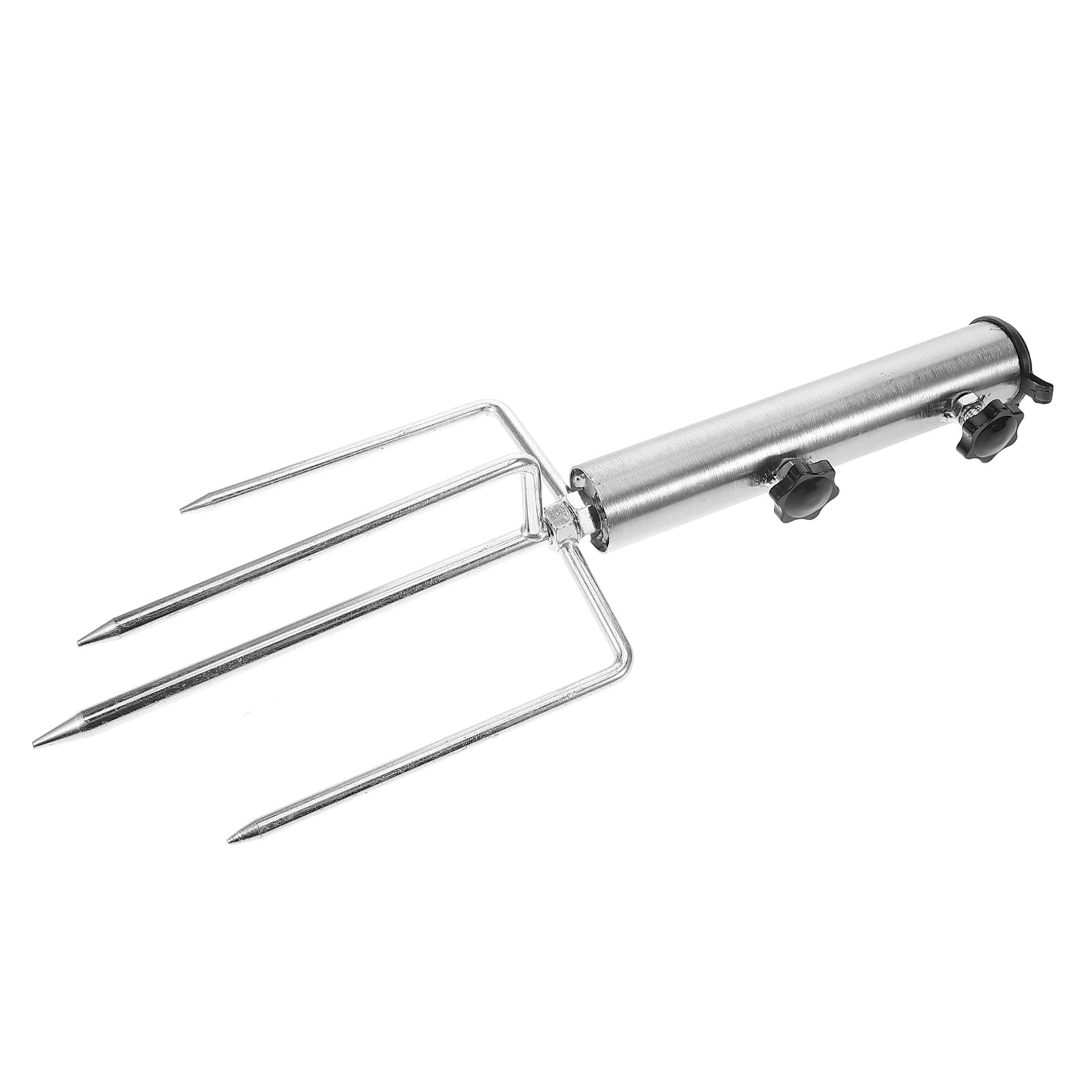 LULULION Portable Beach Umbrella Base Silver Metal for Outdoor Stability