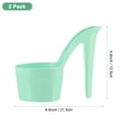 thumbnail image 3 of Uxcell 2-Pack High Heel Shaped Flower Pot, 8.5 Inch Home Decor Shoe Vase, Creative Craft for Indoor/Outdoor [Green], 3 of 7