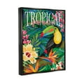 thumbnail image 4 of Stupell Industries Tropical Paradise Toucan Animals & Insects Painting Black Floater Framed Art Print Wall Art, 25 x 31, 4 of 10