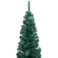 thumbnail image 2 of vidaXL Slim Artificial Pre-lit Christmas Tree with Ball Set Green 120cm, 2 of 5