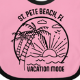 thumbnail image 4 of Inktastic Summer Vacation Mode St. Pete Beach Florida Boys or Girls Baby Bib, 4 of 4