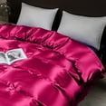thumbnail image 4 of Luxury Satin Duvet Cover Queen Size Bedding Set Zipper Closure Soft Hotel Quality Bedding Elegant Bedroom Decor Smooth Fabric Bed Cover Breathable Comfortable Bedding, 4 of 5