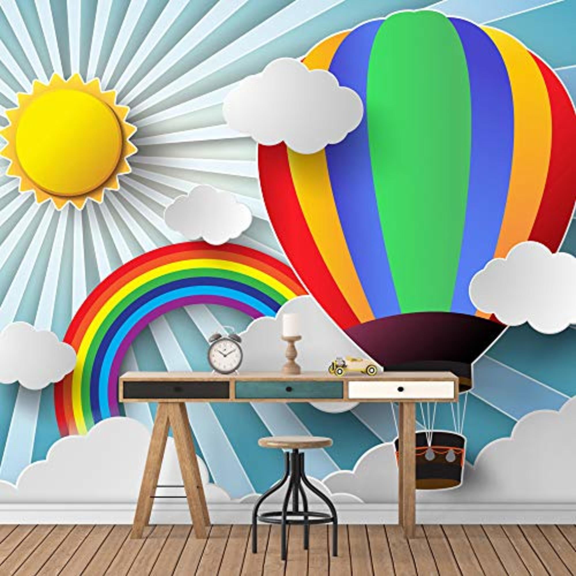 IDEA4WALL 6pcs My Dreamwork Peel and Stick Wallpaper Removable Wall Murals Large Wall Stickers for Home Decoration, 100"x24"